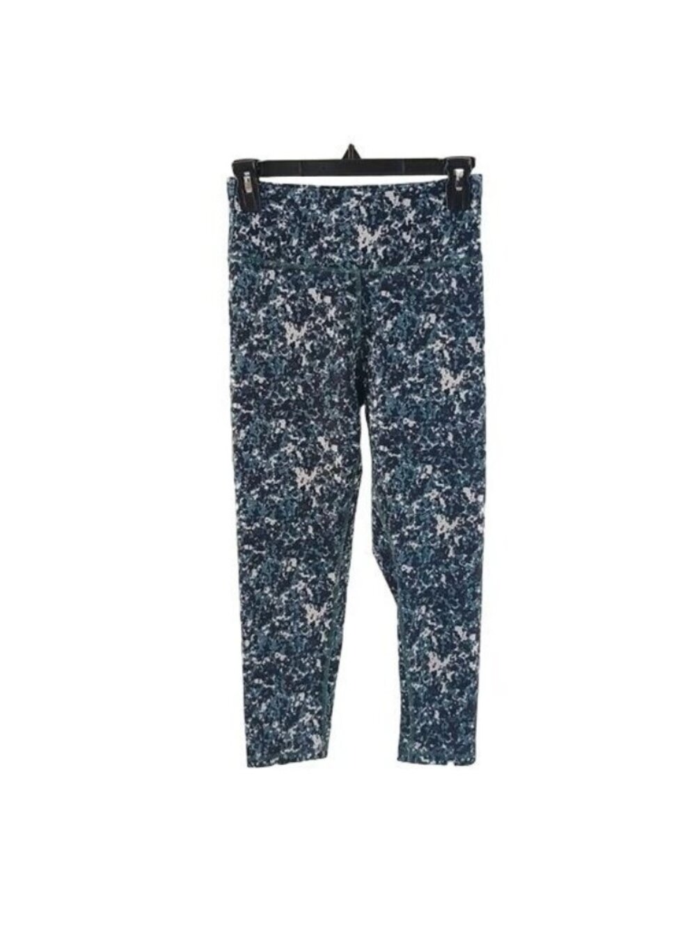 Balance Collection Activewear Leggings Women's S Blue Black White Nylon Spandex